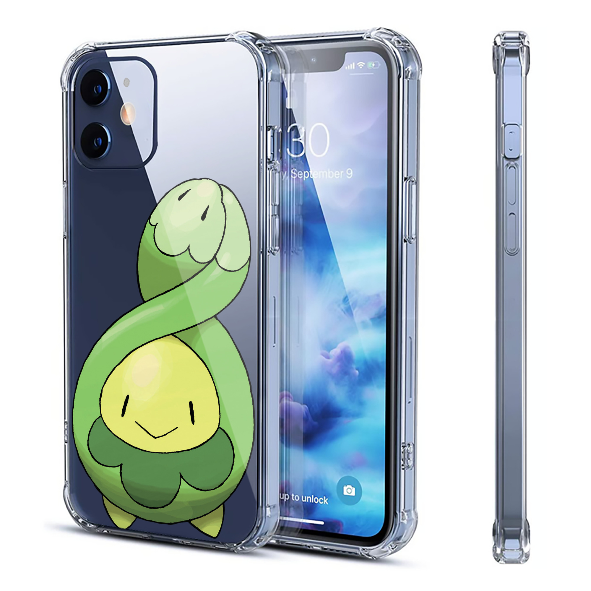 （画像用） ポケットモンスター Pokémon 【iPhone 12シリーズ対応】透明スマホケース（クリアソフトケース）